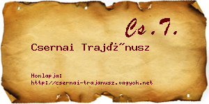 Csernai Trajánusz névjegykártya